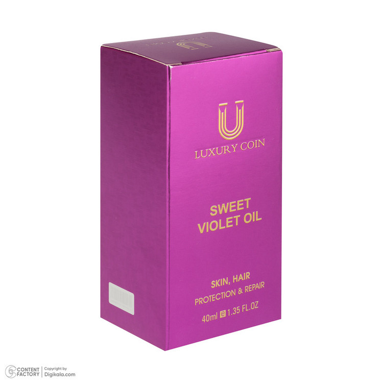 روغن بدن لاکچری کوین مدل VIOLET OIL مناسب برای انواع پوست 40 میل