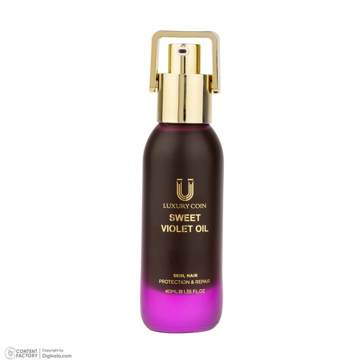 روغن بدن لاکچری کوین مدل VIOLET OIL مناسب برای انواع پوست 40 میل