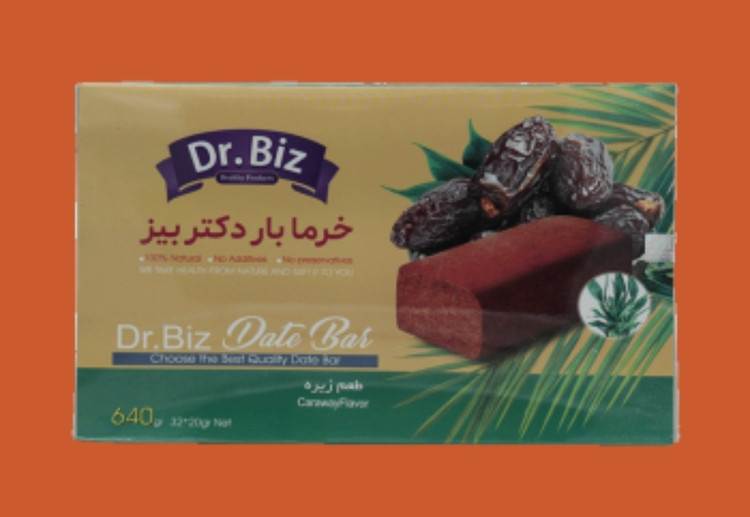 خرما بار رژیمی طعم زیره دکتر بیز