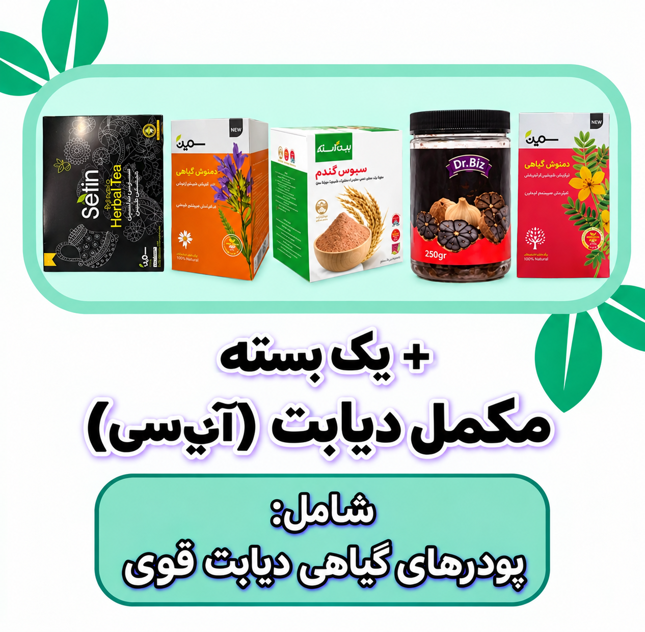 پکیج گیاهی دیابت 4 ماهه